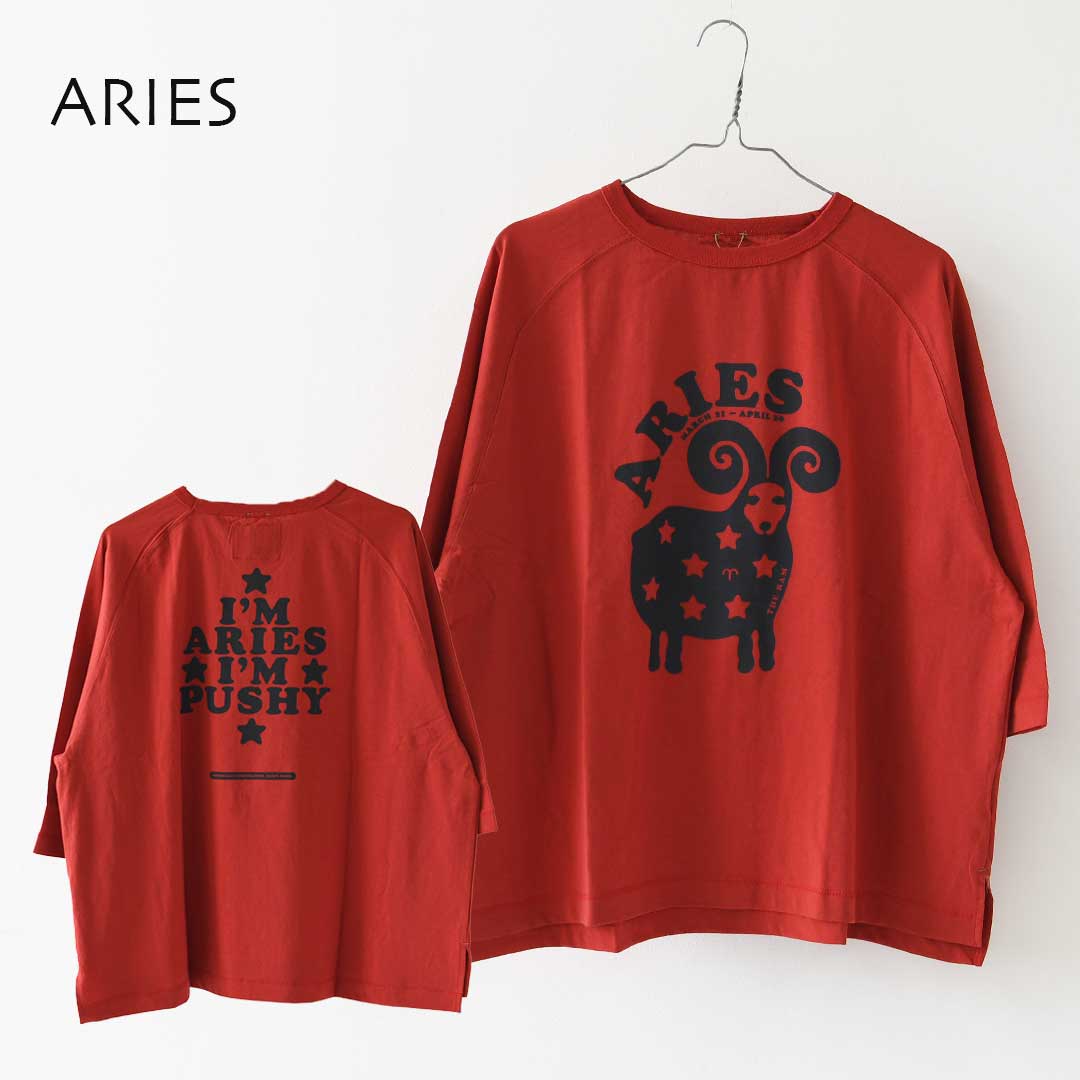 KHA:KI [カーキ] GOODWEAR Zodiac TEE  [MIL26SCS3555] グッドウエアゾディアック・ワイドTシャツ・ゆったりシルエット・七分袖・ワイドボックスシルエット・12星座・LADY'S [2026AW]