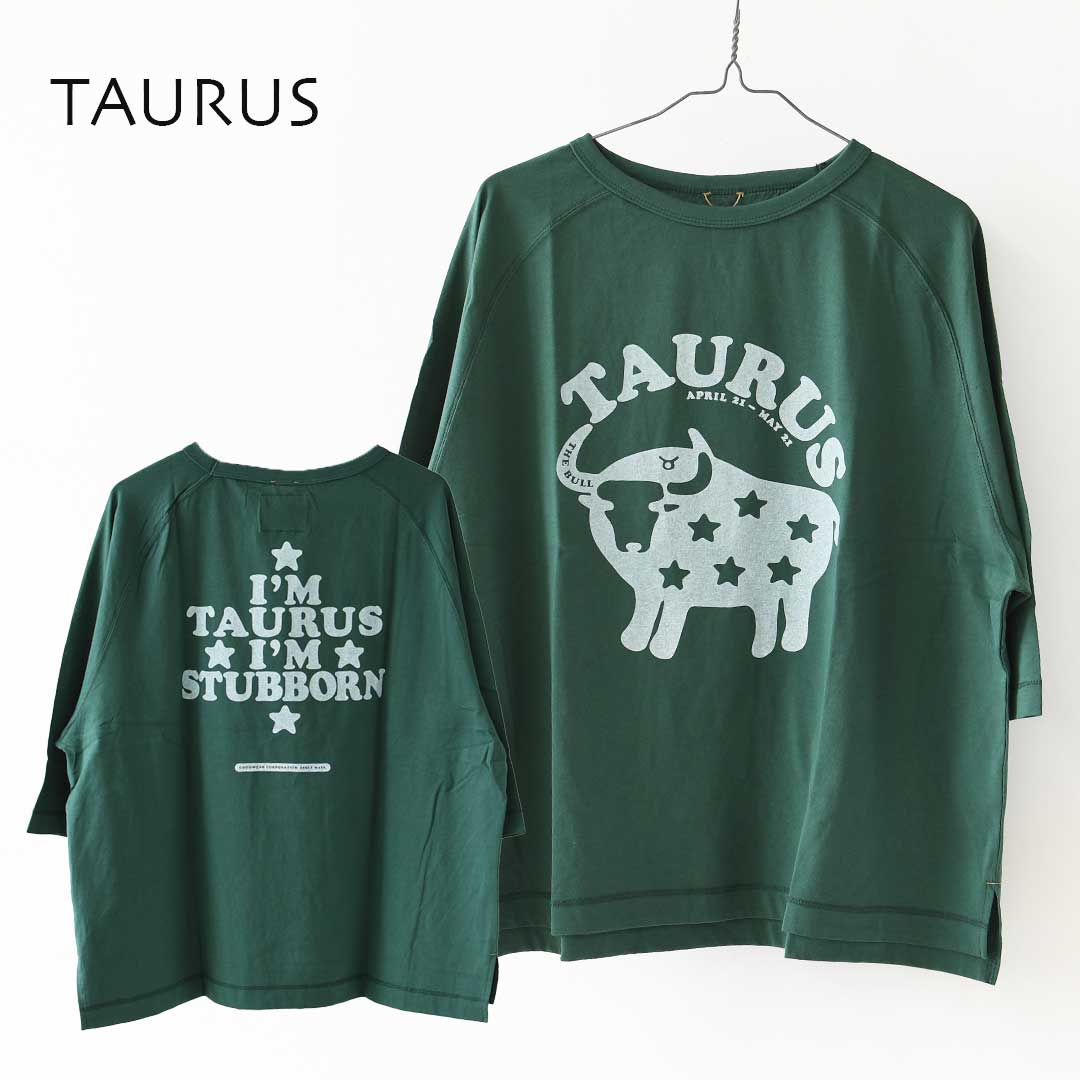 KHA:KI [カーキ] GOODWEAR Zodiac TEE  [MIL26SCS3555] グッドウエアゾディアック・ワイドTシャツ・ゆったりシルエット・七分袖・ワイドボックスシルエット・12星座・LADY'S [2026AW]