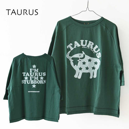 KHA:KI [カーキ] GOODWEAR Zodiac TEE  [MIL26SCS3555] グッドウエアゾディアック・ワイドTシャツ・ゆったりシルエット・七分袖・ワイドボックスシルエット・12星座・LADY'S [2026AW]