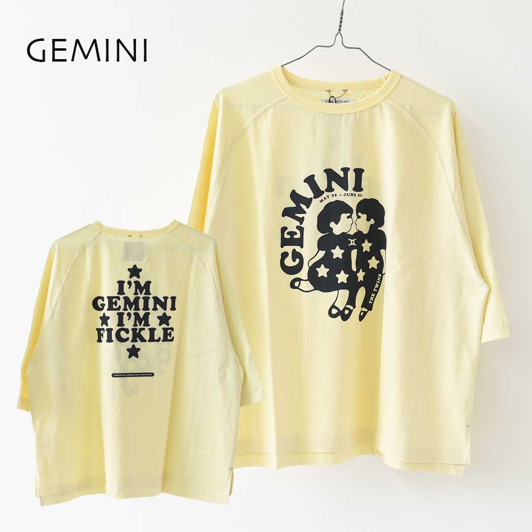 KHA:KI [カーキ] GOODWEAR Zodiac TEE  [MIL26SCS3555] グッドウエアゾディアック・ワイドTシャツ・ゆったりシルエット・七分袖・ワイドボックスシルエット・12星座・LADY'S [2026AW]