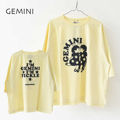 KHA:KI [カーキ] GOODWEAR Zodiac TEE  [MIL26SCS3555] グッドウエアゾディアック・ワイドTシャツ・ゆったりシルエット・七分袖・ワイドボックスシルエット・12星座・LADY'S [2026AW]
