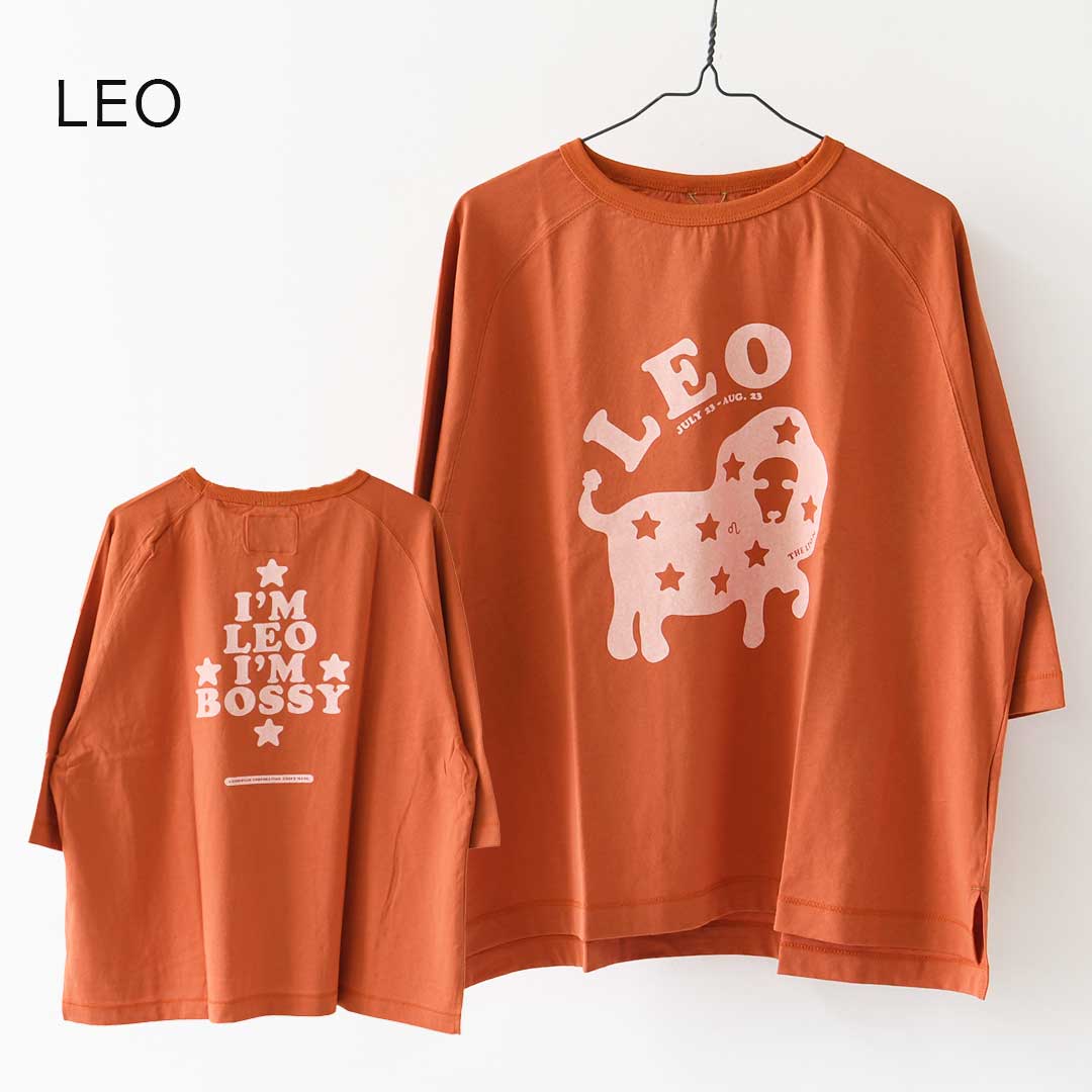 KHA:KI [カーキ] GOODWEAR Zodiac TEE  [MIL26SCS3555] グッドウエアゾディアック・ワイドTシャツ・ゆったりシルエット・七分袖・ワイドボックスシルエット・12星座・LADY'S [2026AW]