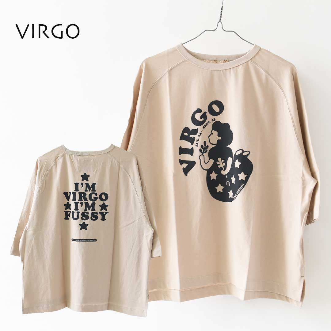 KHA:KI [カーキ] GOODWEAR Zodiac TEE  [MIL26SCS3555] グッドウエアゾディアック・ワイドTシャツ・ゆったりシルエット・七分袖・ワイドボックスシルエット・12星座・LADY'S [2026AW]