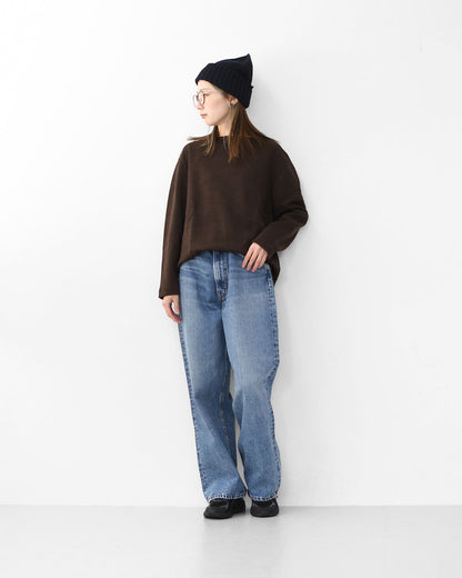 SAINT JAMES [セントジェームス 正規販売店] CACAO [00jc182-ca]  ダブルフェイスセーター・ミックスブラウン・MEN'S / LADY'S [2025AW]