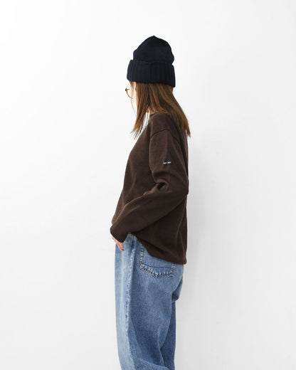 SAINT JAMES [セントジェームス 正規販売店] CACAO [00jc182-ca]  ダブルフェイスセーター・ミックスブラウン・MEN'S / LADY'S [2025AW]