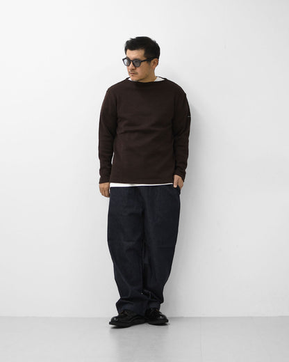 SAINT JAMES [セントジェームス 正規販売店] CACAO [00jc182-ca]  ダブルフェイスセーター・ミックスブラウン・MEN'S / LADY'S [2025AW]