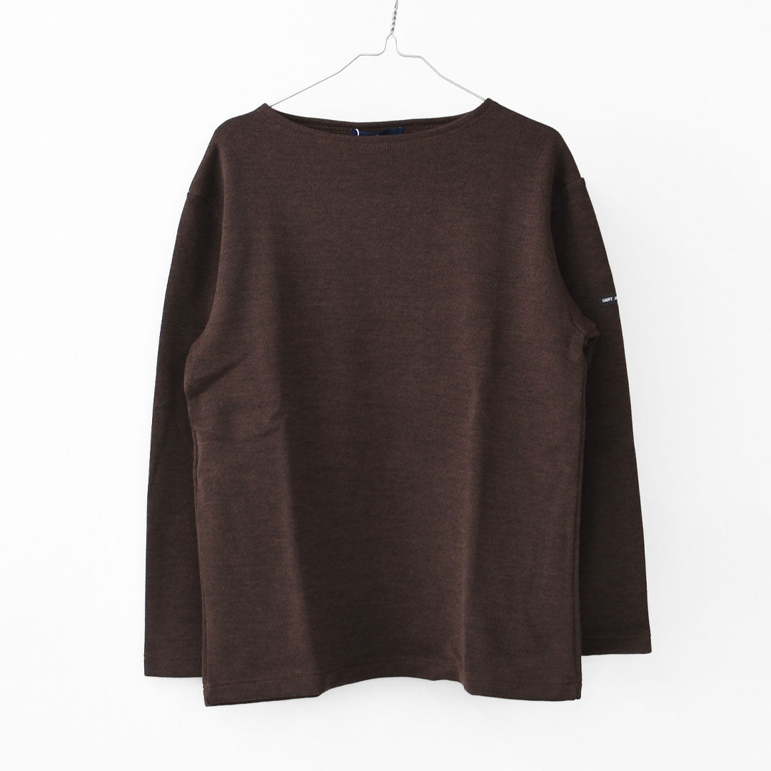 SAINT JAMES [セントジェームス 正規販売店] CACAO [00jc182-ca]  ダブルフェイスセーター・ミックスブラウン・MEN'S / LADY'S [2025AW]