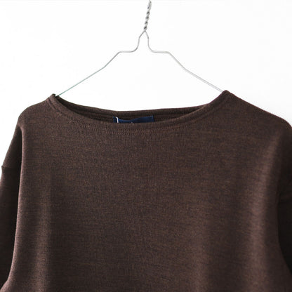 SAINT JAMES [セントジェームス 正規販売店] CACAO [00jc182-ca]  ダブルフェイスセーター・ミックスブラウン・MEN'S / LADY'S [2025AW]