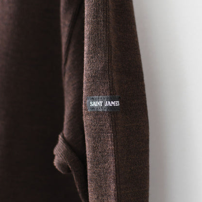 SAINT JAMES [セントジェームス 正規販売店] CACAO [00jc182-ca]  ダブルフェイスセーター・ミックスブラウン・MEN'S / LADY'S [2025AW]
