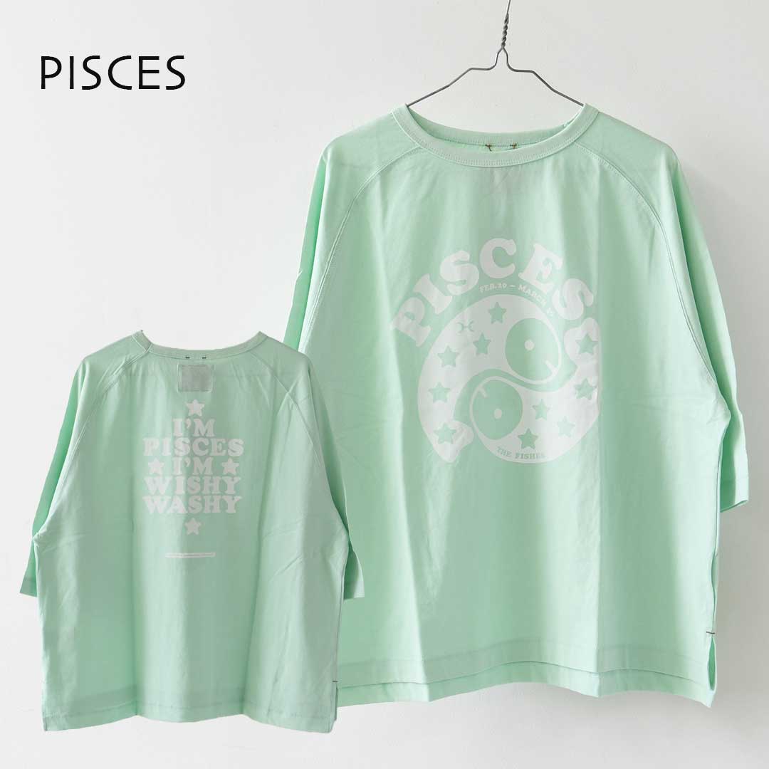 KHA:KI [カーキ] GOODWEAR Zodiac TEE  [MIL26SCS3555] グッドウエアゾディアック・ワイドTシャツ・ゆったりシルエット・七分袖・ワイドボックスシルエット・12星座・LADY'S [2026AW]