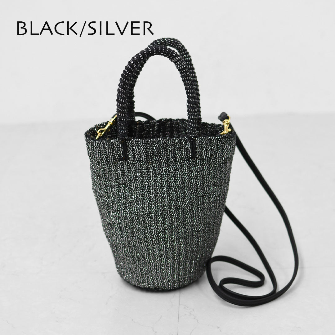 BAGMATI [バグマティ] メタリック2wayカゴバッグ [BBK25-SS13] かごバッグ・2wayバッグ・ハンドバッグ・ショルダーバッグ・メタリック・MEN'S / LADY'S [2026SS]