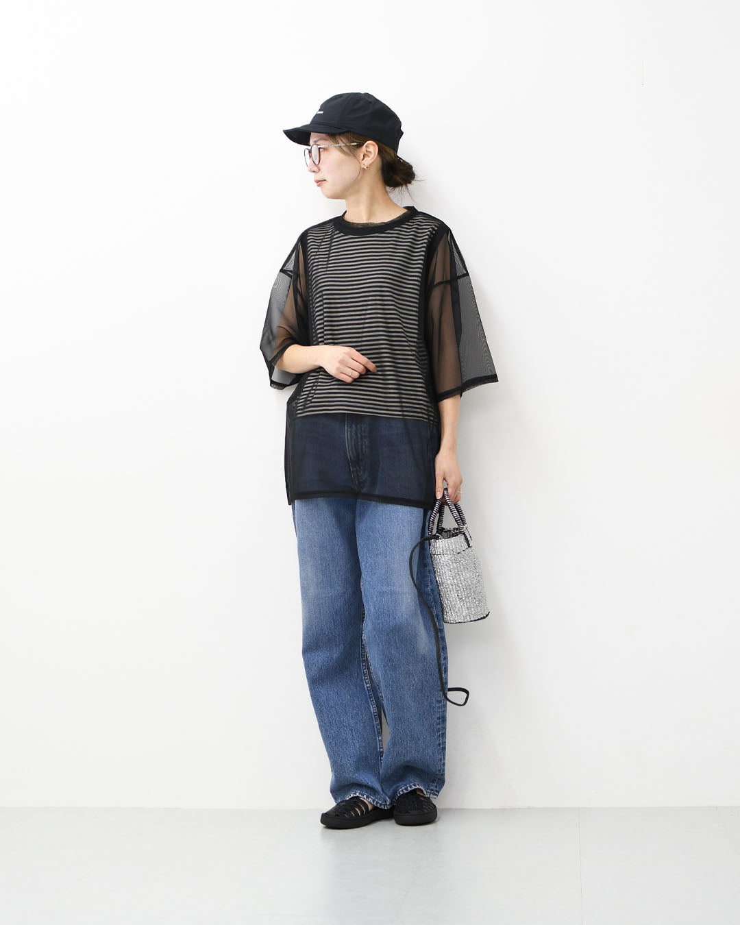 BAGMATI [バグマティ] メタリック2wayカゴバッグ [BBK25-SS13] かごバッグ・2wayバッグ・ハンドバッグ・ショルダーバッグ・メタリック・MEN'S / LADY'S [2026SS]