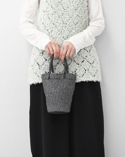 BAGMATI [バグマティ] メタリック2wayカゴバッグ [BBK25-SS13] かごバッグ・2wayバッグ・ハンドバッグ・ショルダーバッグ・メタリック・MEN'S / LADY'S [2026SS]
