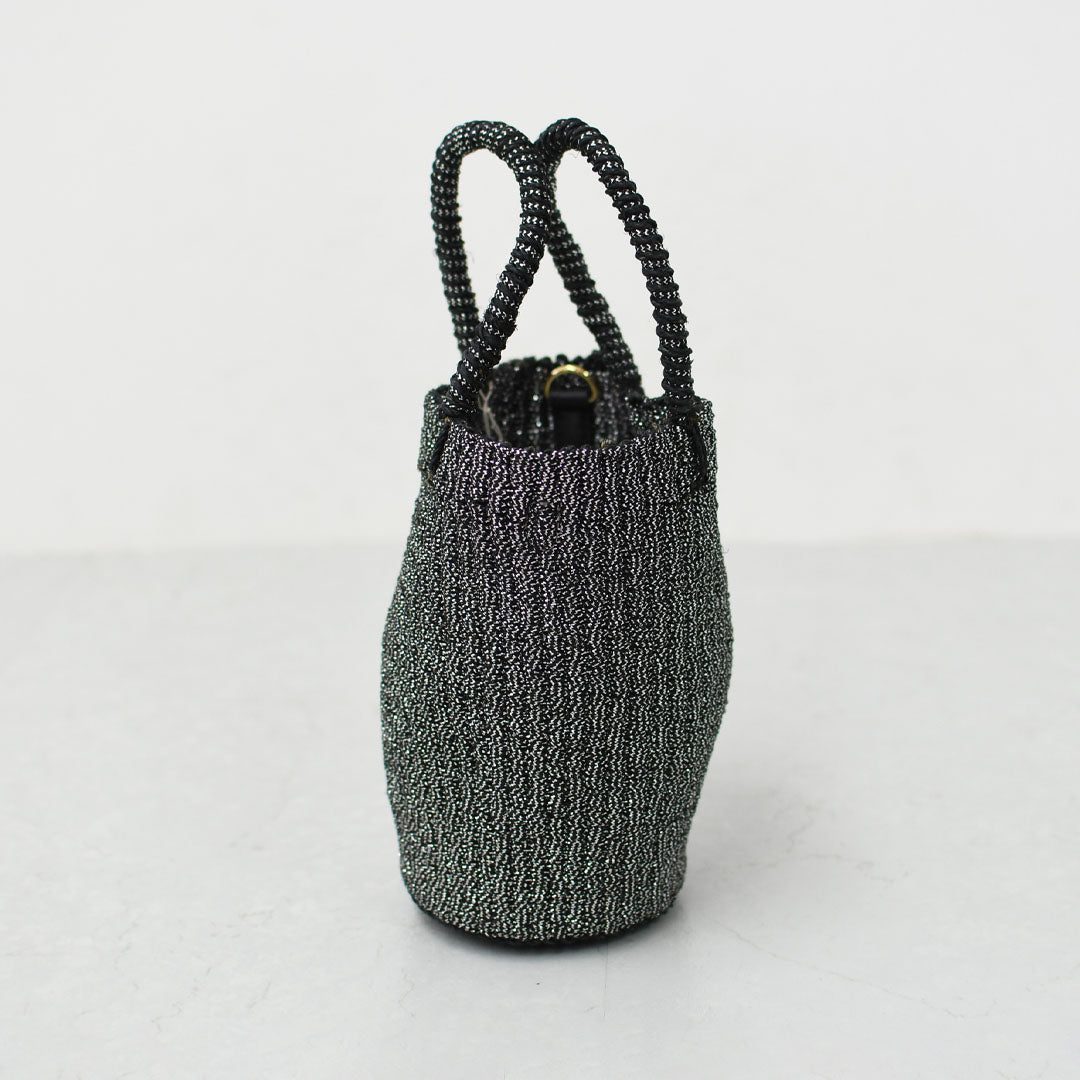 BAGMATI [バグマティ] メタリック2wayカゴバッグ [BBK25-SS13] かごバッグ・2wayバッグ・ハンドバッグ・ショルダーバッグ・メタリック・MEN'S / LADY'S [2026SS]