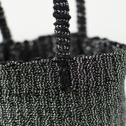 BAGMATI [バグマティ] メタリック2wayカゴバッグ [BBK25-SS13] かごバッグ・2wayバッグ・ハンドバッグ・ショルダーバッグ・メタリック・MEN'S / LADY'S [2026SS]