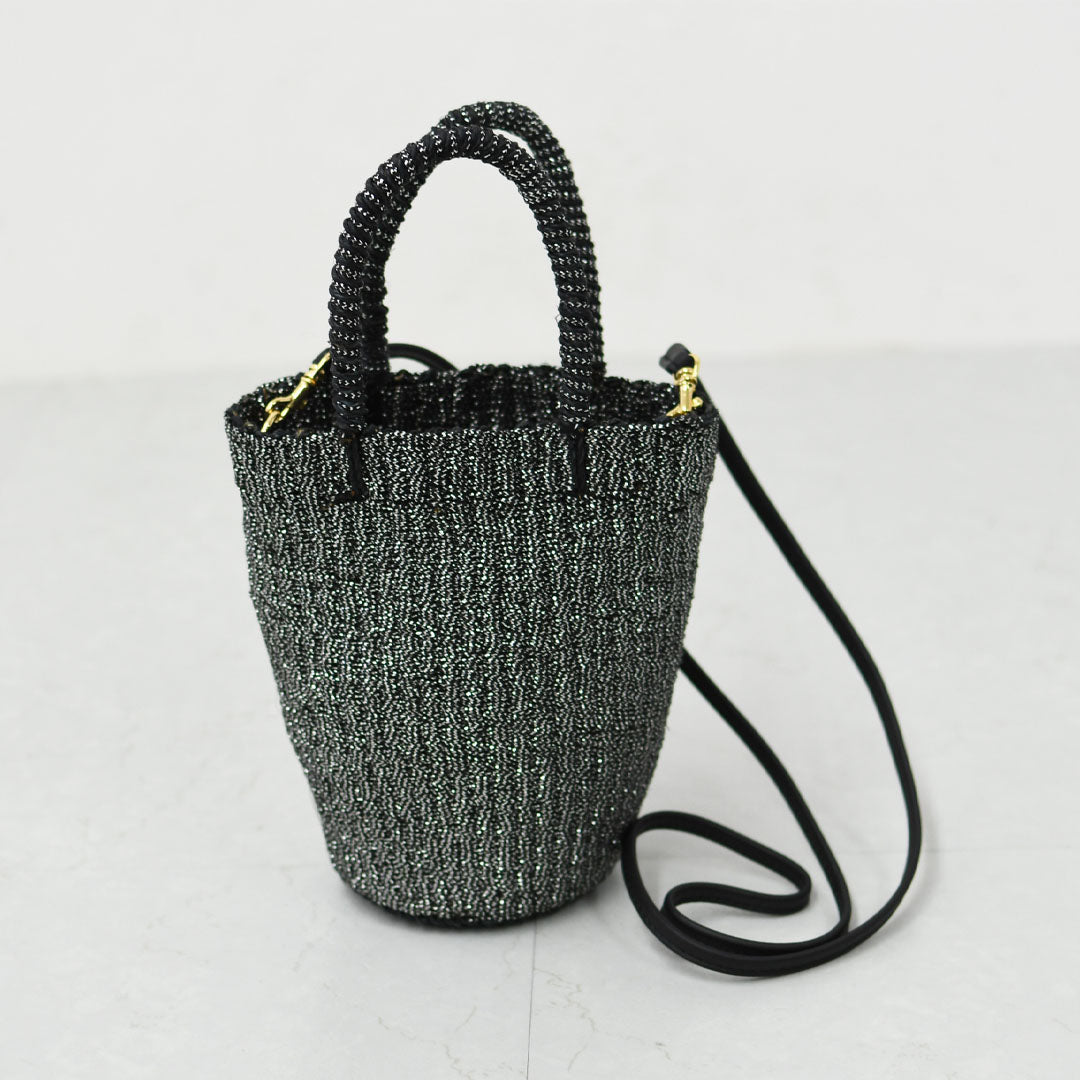 BAGMATI [バグマティ] メタリック2wayカゴバッグ [BBK25-SS13] かごバッグ・2wayバッグ・ハンドバッグ・ショルダーバッグ・メタリック・MEN'S / LADY'S [2026SS]