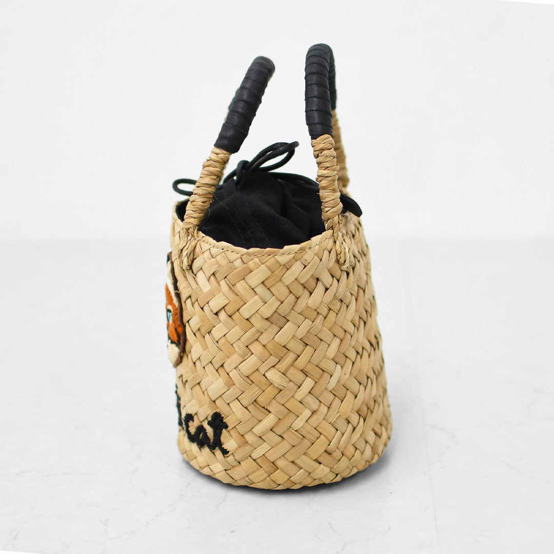 BAGMATI [バグマティ] アニマル刺繍ミニカゴバッグ [BBK26-SS45] カゴバッグ・刺繍・アニマル・猫・ハンドバッグ・LADY'S [2026SS]