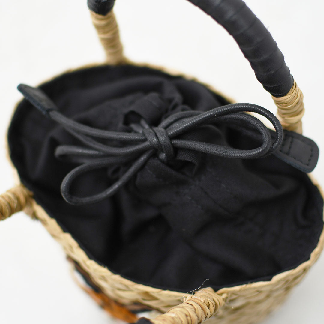 BAGMATI [バグマティ] アニマル刺繍ミニカゴバッグ [BBK26-SS45] カゴバッグ・刺繍・アニマル・猫・ハンドバッグ・LADY'S [2026SS]
