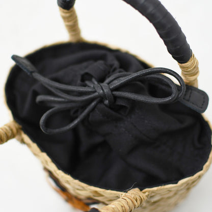 BAGMATI [バグマティ] アニマル刺繍ミニカゴバッグ [BBK26-SS45] カゴバッグ・刺繍・アニマル・猫・ハンドバッグ・LADY'S [2026SS]