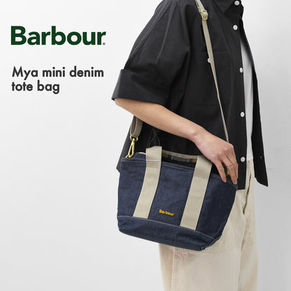 Barbour [バブアー]  Mya mini denim tote bag  [LBA0539] Mya ミニデニム トートバッグ・TOTEBAG・トートバッグ・コットンキャンバス・綿・ロゴ・MEN'S / LADY'S [2026SS]