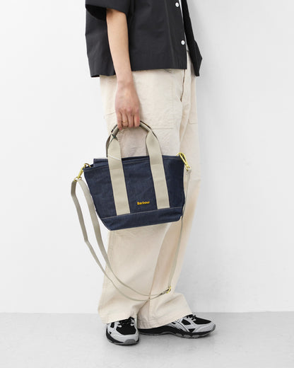 Barbour [バブアー]  Mya mini denim tote bag  [LBA0539] Mya ミニデニム トートバッグ・TOTEBAG・トートバッグ・コットンキャンバス・綿・ロゴ・MEN'S / LADY'S [2026SS]