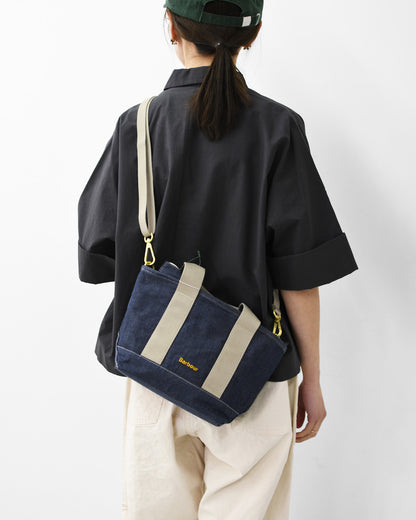 Barbour [バブアー]  Mya mini denim tote bag  [LBA0539] Mya ミニデニム トートバッグ・TOTEBAG・トートバッグ・コットンキャンバス・綿・ロゴ・MEN'S / LADY'S [2026SS]