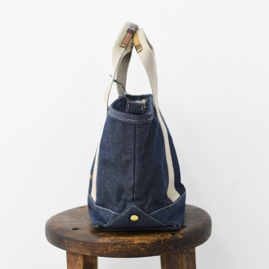 Barbour [バブアー]  Mya mini denim tote bag  [LBA0539] Mya ミニデニム トートバッグ・TOTEBAG・トートバッグ・コットンキャンバス・綿・ロゴ・MEN'S / LADY'S [2026SS]