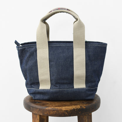 Barbour [バブアー]  Mya mini denim tote bag  [LBA0539] Mya ミニデニム トートバッグ・TOTEBAG・トートバッグ・コットンキャンバス・綿・ロゴ・MEN'S / LADY'S [2026SS]