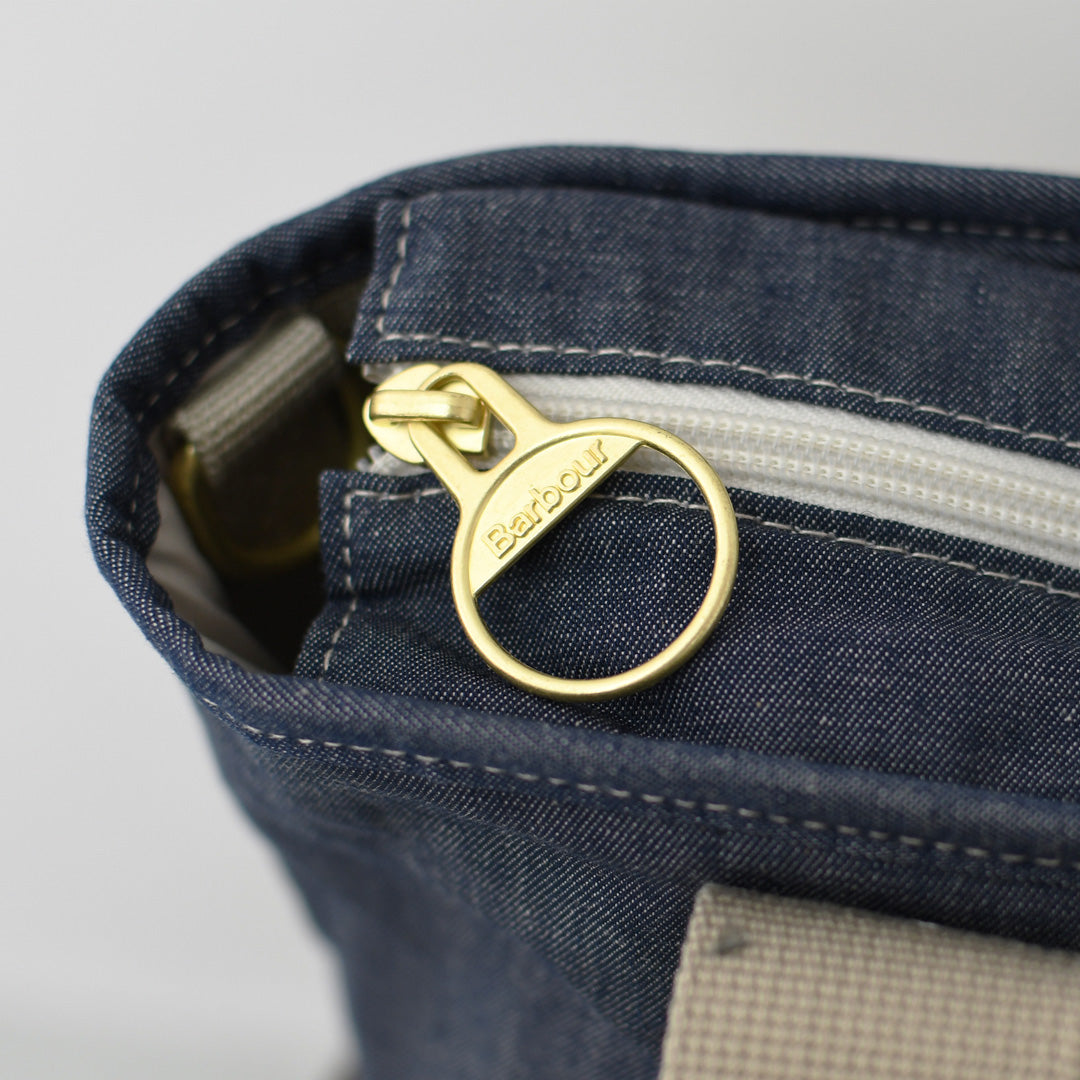 Barbour [バブアー]  Mya mini denim tote bag  [LBA0539] Mya ミニデニム トートバッグ・TOTEBAG・トートバッグ・コットンキャンバス・綿・ロゴ・MEN'S / LADY'S [2026SS]