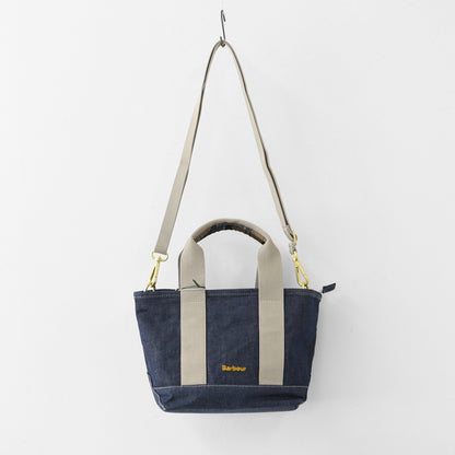 Barbour [バブアー]  Mya mini denim tote bag  [LBA0539] Mya ミニデニム トートバッグ・TOTEBAG・トートバッグ・コットンキャンバス・綿・ロゴ・MEN'S / LADY'S [2026SS]