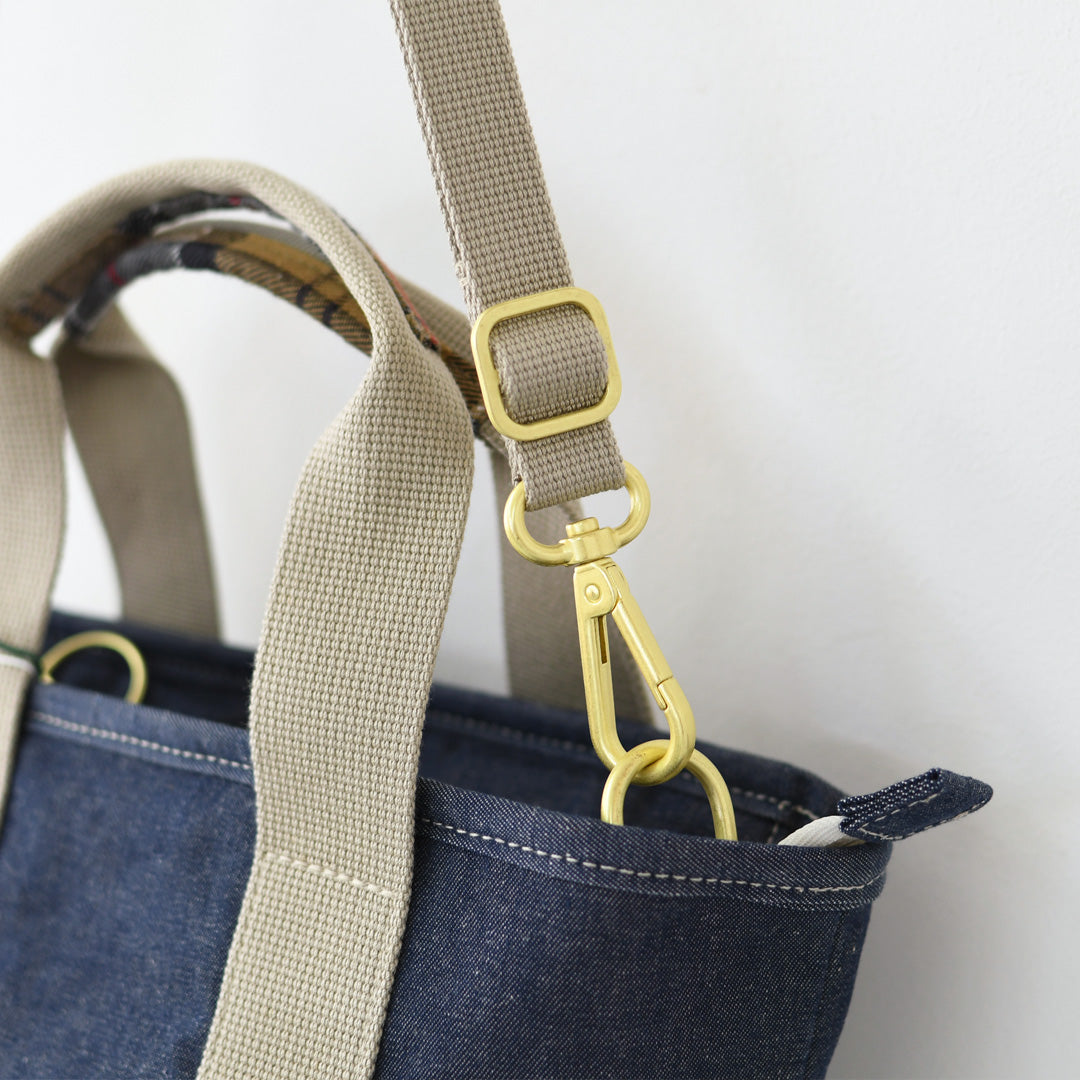 Barbour [バブアー]  Mya mini denim tote bag  [LBA0539] Mya ミニデニム トートバッグ・TOTEBAG・トートバッグ・コットンキャンバス・綿・ロゴ・MEN'S / LADY'S [2026SS]