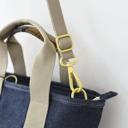 Barbour [バブアー]  Mya mini denim tote bag  [LBA0539] Mya ミニデニム トートバッグ・TOTEBAG・トートバッグ・コットンキャンバス・綿・ロゴ・MEN'S / LADY'S [2026SS]