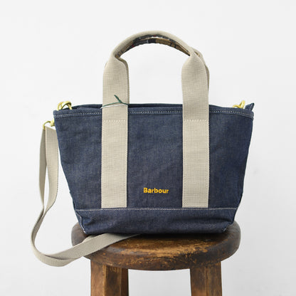 Barbour [バブアー]  Mya mini denim tote bag  [LBA0539] Mya ミニデニム トートバッグ・TOTEBAG・トートバッグ・コットンキャンバス・綿・ロゴ・MEN'S / LADY'S [2026SS]