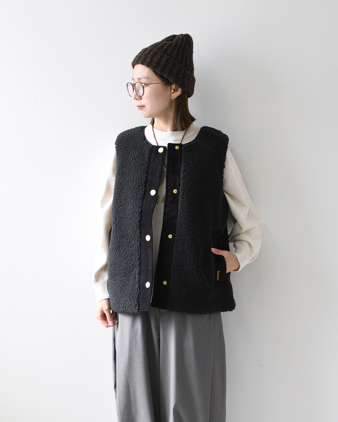 Barbour [バブアー] Dulsie [LLI0016] ダルシー・ボアライナーベスト・ベスト・ボアベスト・ミリタリー・LADY'S [2026AW]