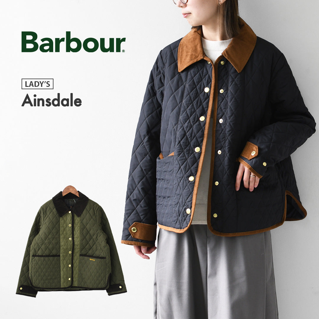Barbour [バブアー] Ainsdale [LQU1924] エインズデール・キルティングジャケット・ダイヤモンドキルト・コーデュロイ襟・ジャケット・アウター・LADY'S [2026AW]