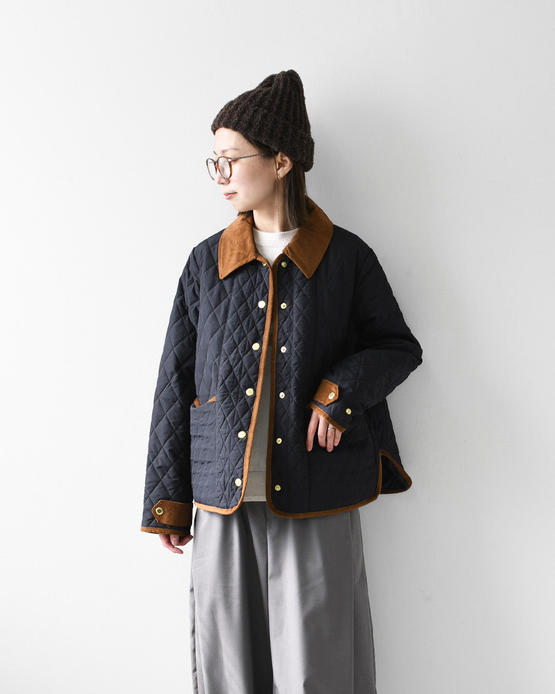 Barbour [バブアー] Ainsdale [LQU1924] エインズデール・キルティングジャケット・ダイヤモンドキルト・コーデュロイ襟・ジャケット・アウター・LADY'S [2026AW]