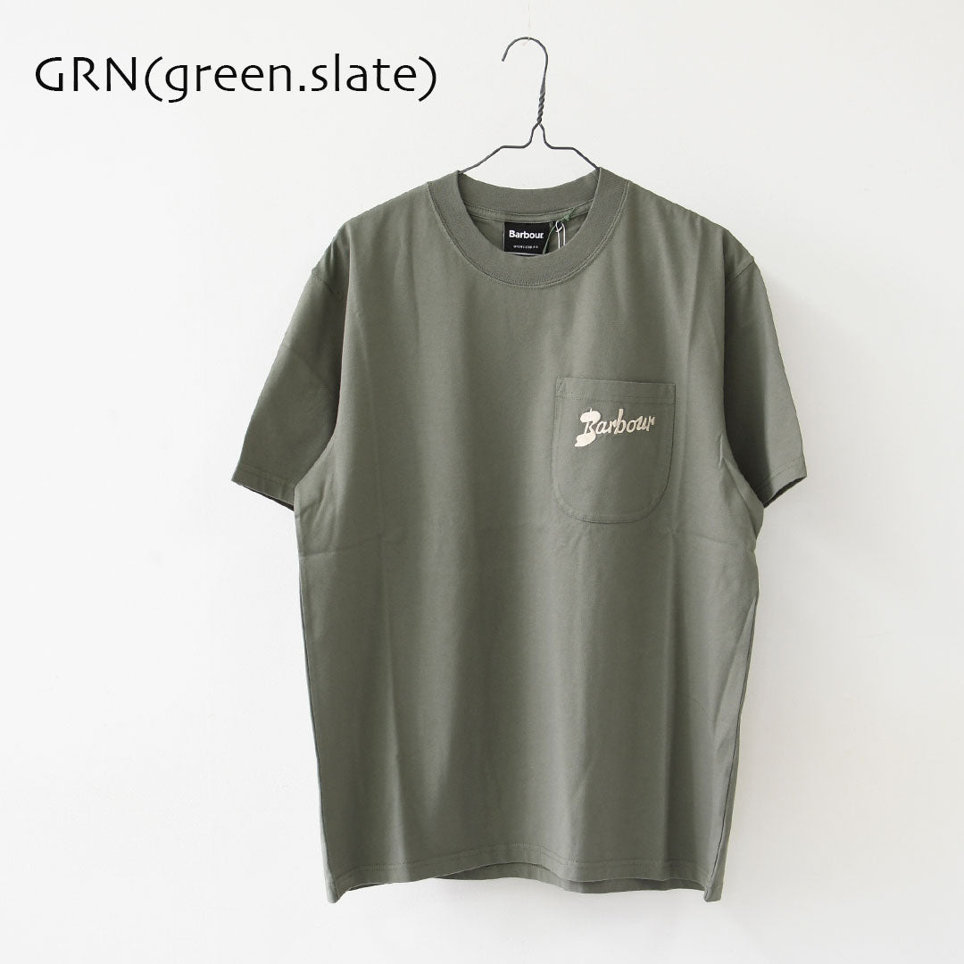 Barbour [バブアー] barbour links os t-shirt  [MTS1556] バブアー リンクス オーバーサイズド Tシャツ・ポケットTシャツ・オーバーサイズシルエット・半袖・綿・MEN'S / LADY'S [2026SS]