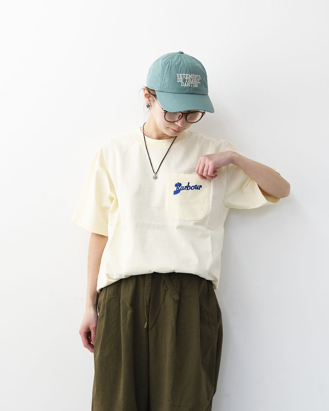 Barbour [バブアー] barbour links os t-shirt  [MTS1556] バブアー リンクス オーバーサイズド Tシャツ・ポケットTシャツ・オーバーサイズシルエット・半袖・綿・MEN'S / LADY'S [2026SS]
