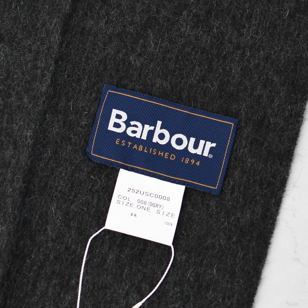 Barbour [バブアー] plain lambswool scarf [USC0008] ラムズウールソリッドマフラー・マフラー・無地・ウール・ウールマフラー・MEN'S / LADY'S [2025AW]