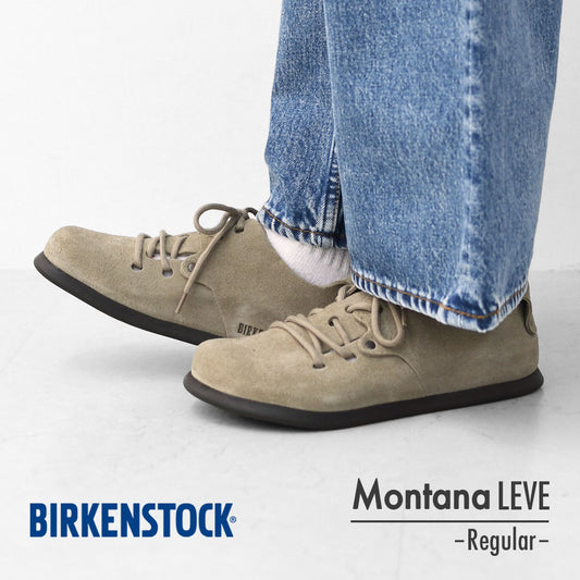BIRKENSTOCK [ビルケンシュトック正規販売店] Montana LEVE -Regular- 幅広 [1010515/Taupe] モンタナ・スエードレザー - ベージュ・Taupe・ポルトガル製・フットヘッド・【ワイズ レギュラータイプ】 MEN'S / LADY'S [2025AW]