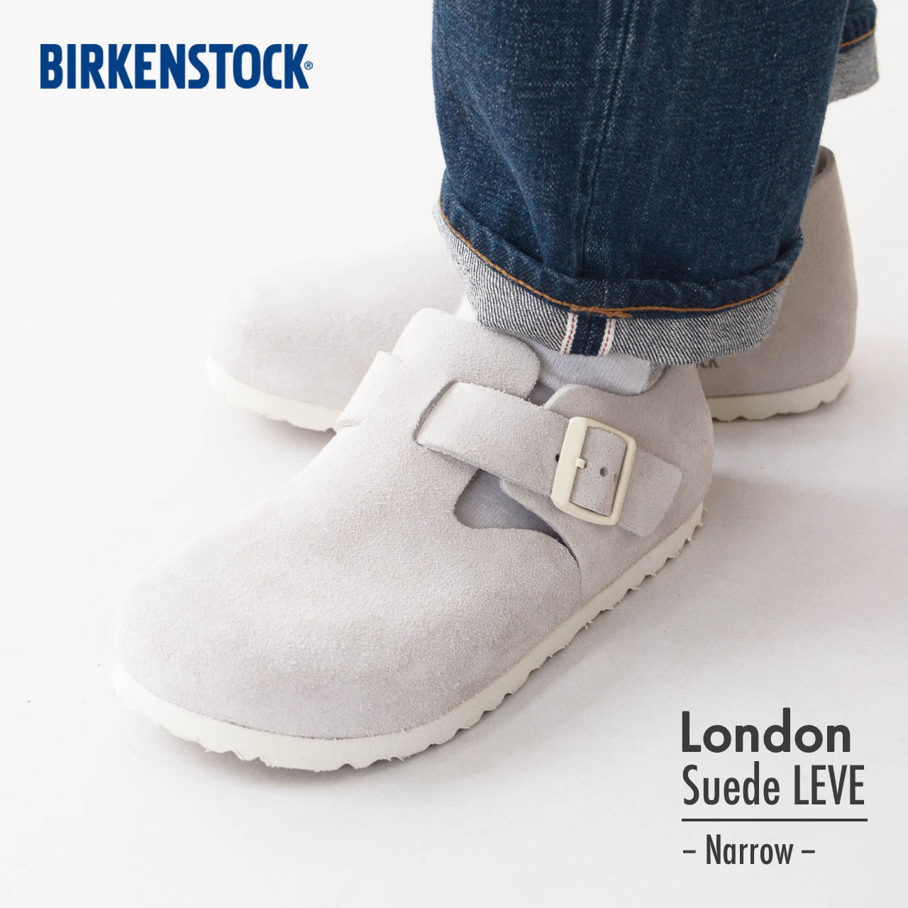 BIRKENSTOCK [ビルケンシュトック正規販売店] London Suede LEVE -Narrow- 幅狭 [1024626] ロンドン スエードレザー [2024SS]