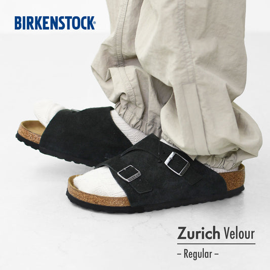 BIRKENSTOCK [ビルケンシュトック正規販売店] M Zurich VL / -Regular- 幅広 [1025045]  チューリッヒ/ベロア【ワイズ レギュラータイプ】[2025SS]