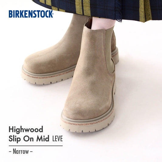 BIRKENSTOCK [ビルケンシュトック正規販売店] Highwood Slip On Mid W LEVE -Narrow- 幅狭 [1025737] ハイウッド スリップオン [2024AW]