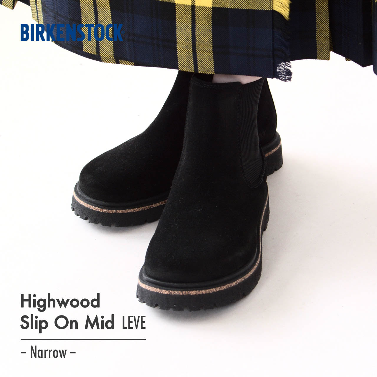 BIRKENSTOCK [ビルケンシュトック正規販売店] Highwood Slip On Mid W LEVE -Narrow- 幅狭 [1028211] ハイウッドスリップオン [2024AW]