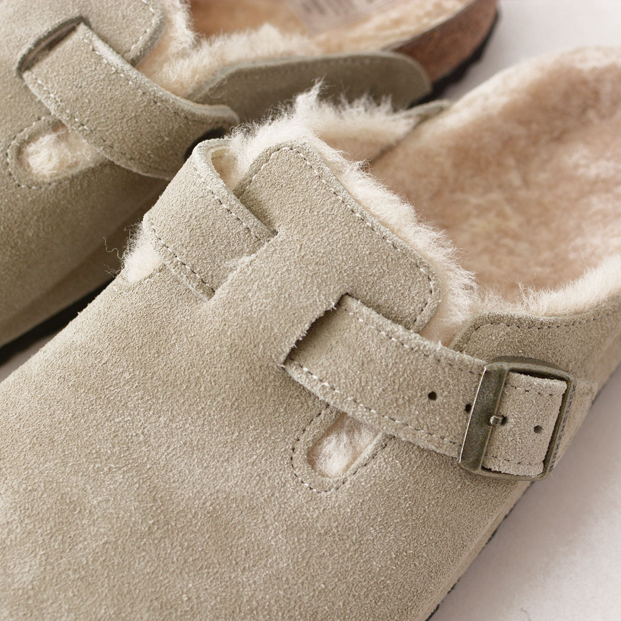 BIRKENSTOCK [ビルケンシュトック正規販売店] Boston Shearling LEVE-Regular- 幅広 [1028289] ボストン シアリング [2024AW]