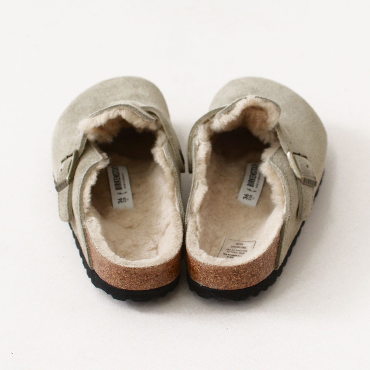 BIRKENSTOCK [ビルケンシュトック正規販売店] Boston Shearling LEVE-Narrow- 幅狭 [1028299] ボストン シアリング スエードレザー [2024AW]