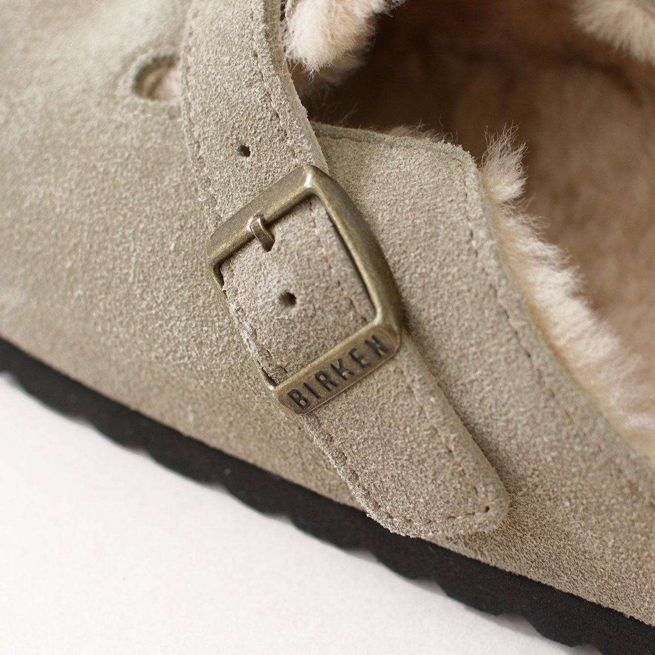 BIRKENSTOCK [ビルケンシュトック正規販売店] Boston Shearling LEVE-Narrow- 幅狭 [1028299] ボストン シアリング スエードレザー [2024AW]