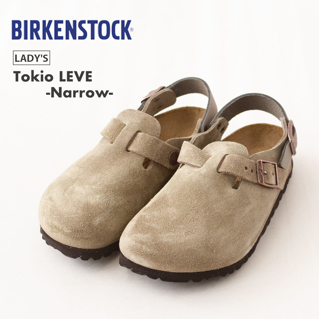 BIRKENSTOCK [ビルケンシュトック正規販売店] Tokio LEVE -Narrow- 幅狭 [1028323] トキオ ll スエード [2024AW]