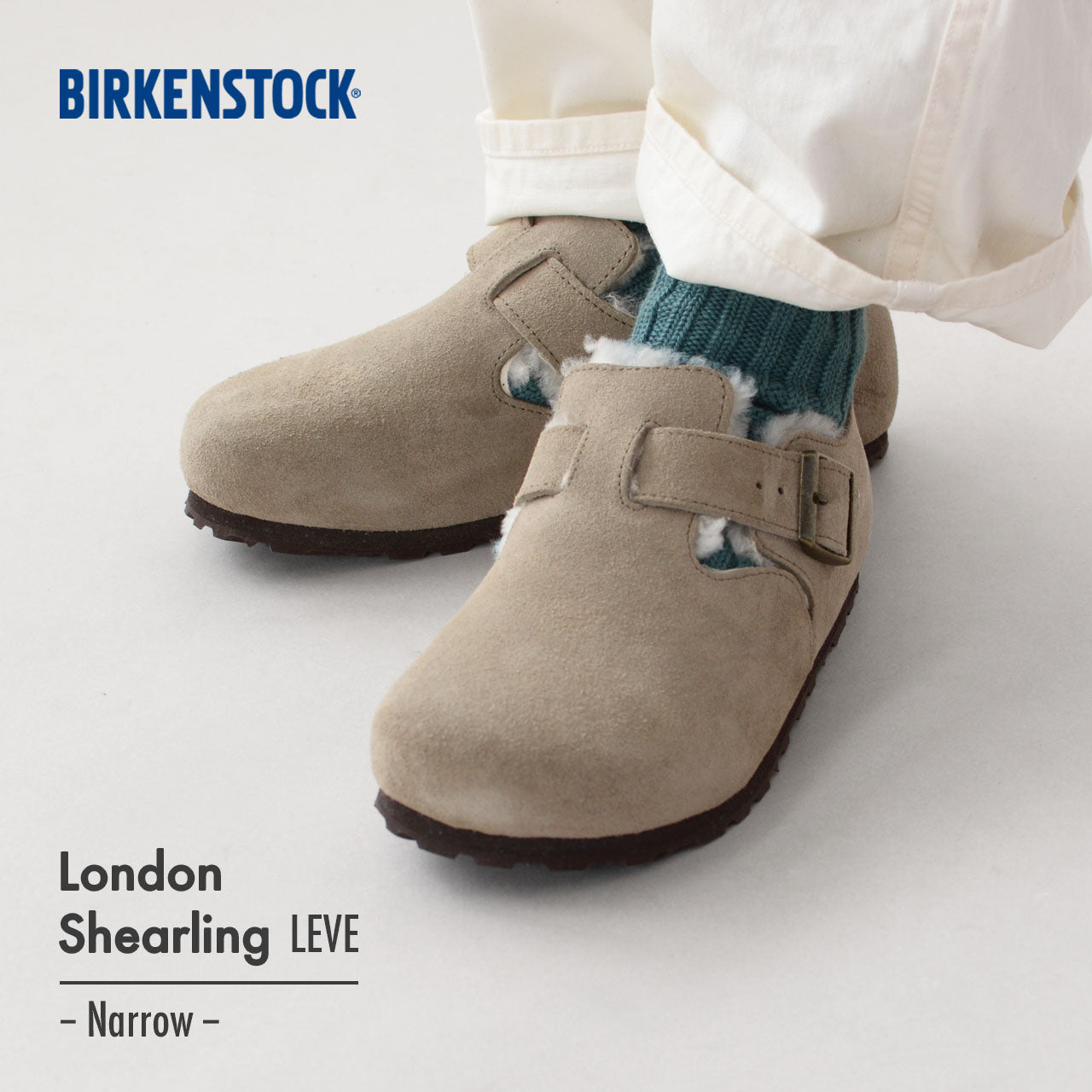 BIRKENSTOCK [ビルケンシュトック正規販売店] London Shearling LEVE -Narrow- 幅狭 [1028470] ロンドンシアリング [2024AW]