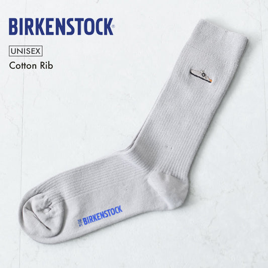 BIRKENSTOCK [ビルケンシュトック] Cotton Rib [1030247] コットンリブソックス・靴下・ワンポイント・ワッペン・MEN'S / LADY'S [2026SS]
